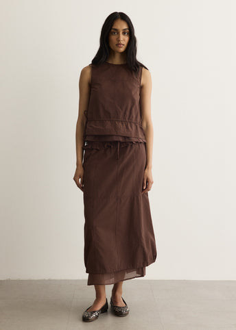 Ailani Sheer Panel Blouse