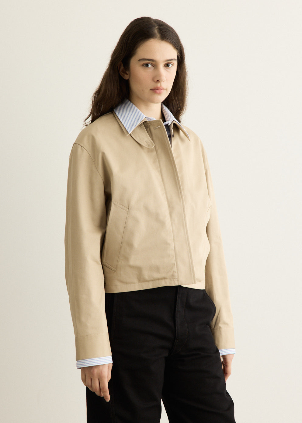 Layered Twill Jacket