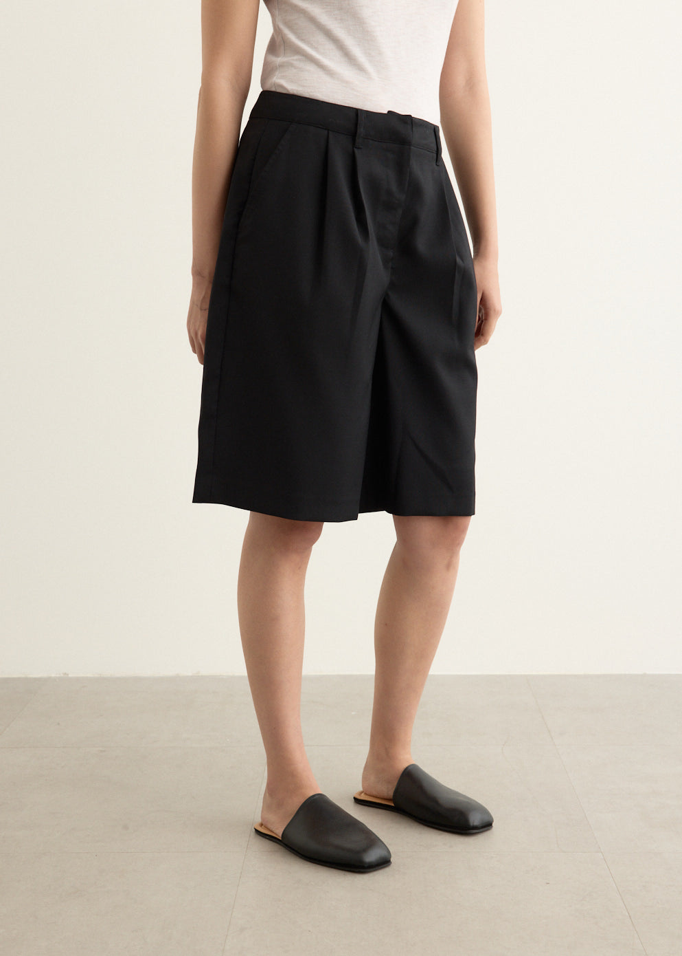 Noiser Belted Bermuda Shorts