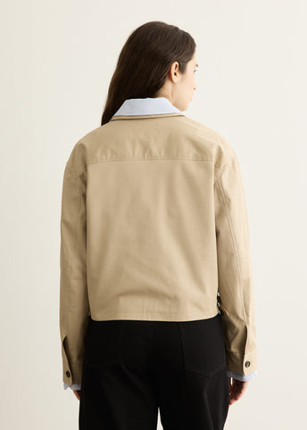 Layered Twill Jacket