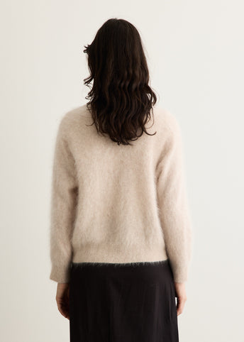 Saddler Brushed Wool Crew Knit
