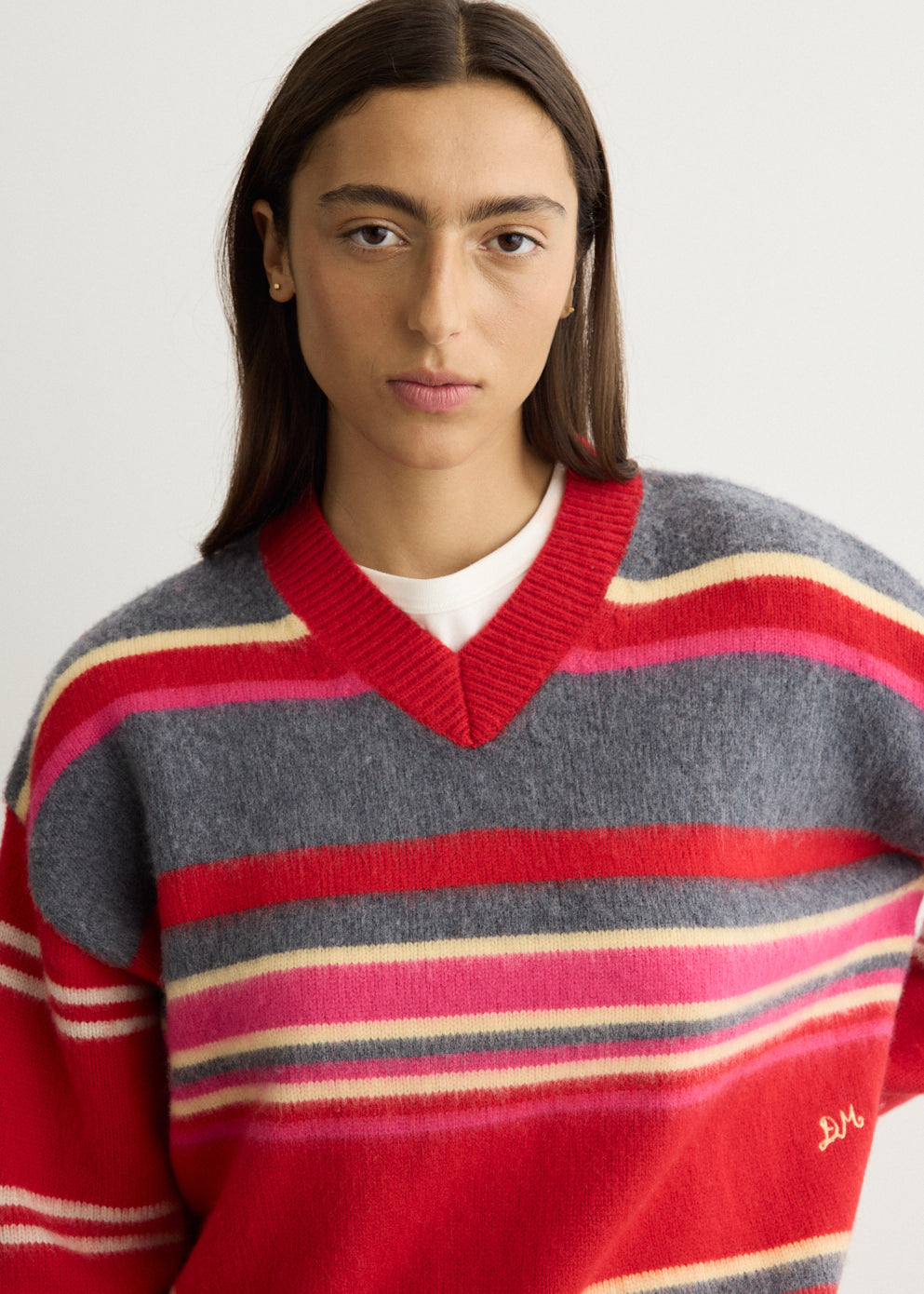 Rene Merino Wool V-Neck Jumper