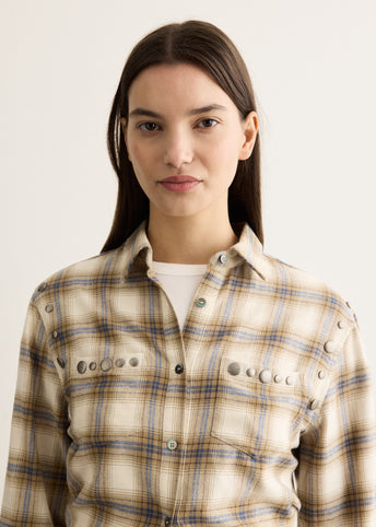 Check Studded Contour Shirt
