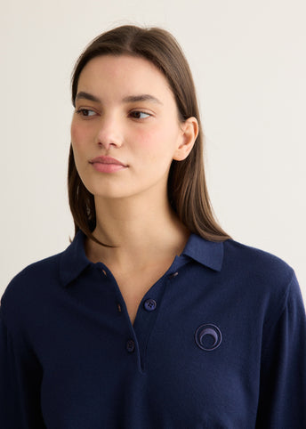 Merino Knit Long Sleeve Polo