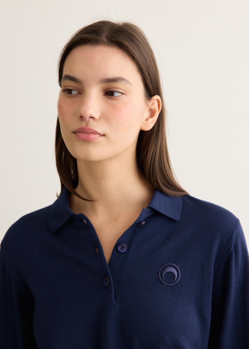 Merino Knit Long Sleeve Polo