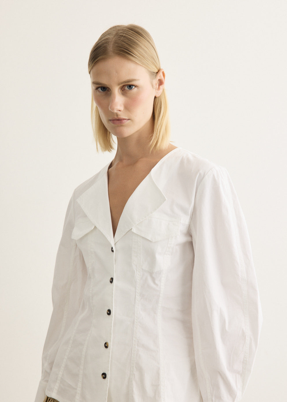 V-Neck Long Sleeve Shirt
