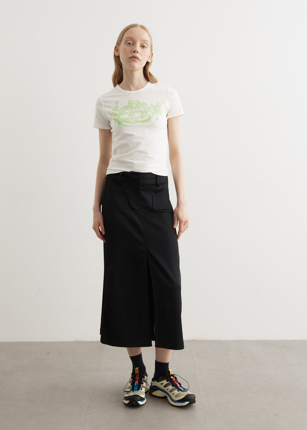 ★DIESEL★ O YAN SKIRT BLACK A143950BHAV9XX O-Yan Gonna Skirt