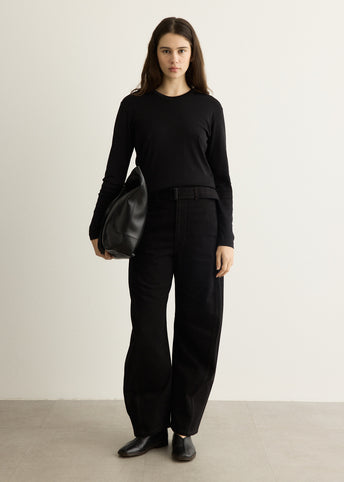 Rib Long Sleeve T-Shirt