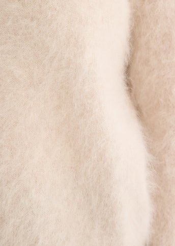 Saddler Brushed Wool Crew Knit
