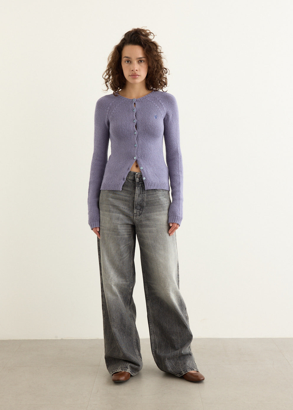 Kephanie Sock Rib Cardigan