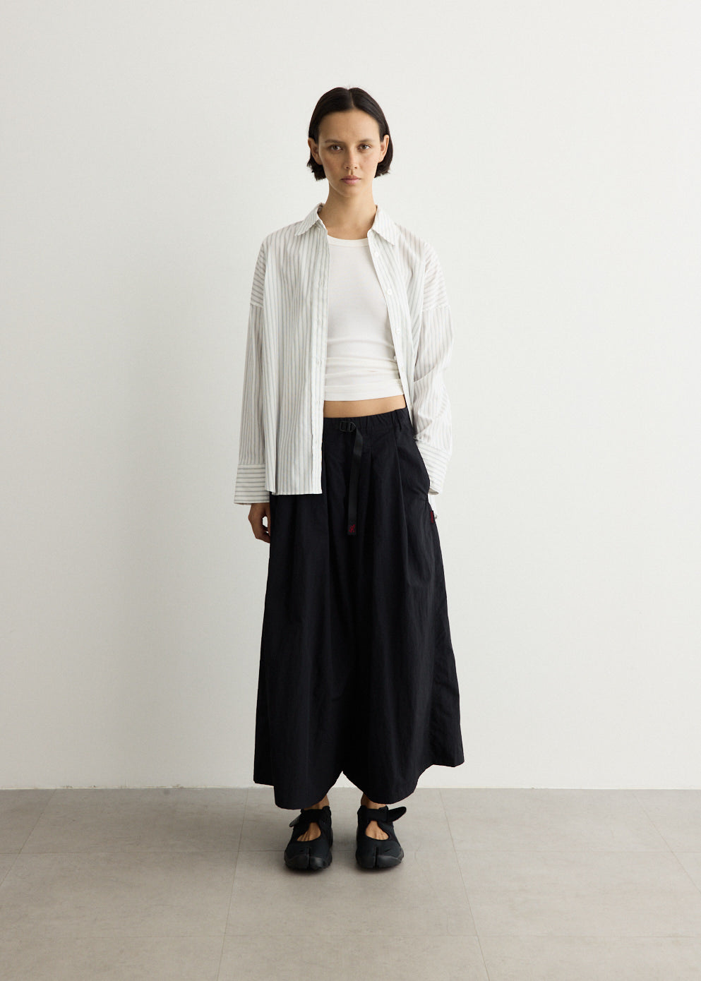Nylon Flare Pants
