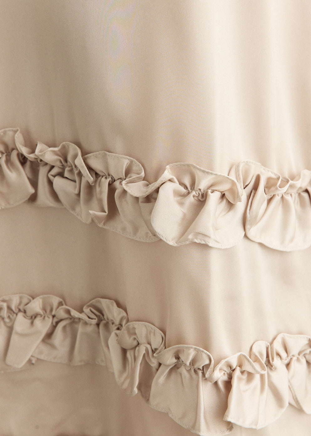 Ruffle Frill Hem Slip Dress