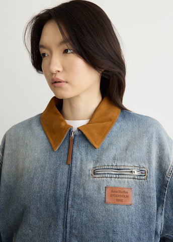Okra Denim Bomber Jacket