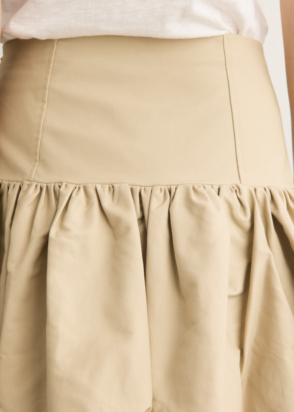 Double Cotton Mini Skirt