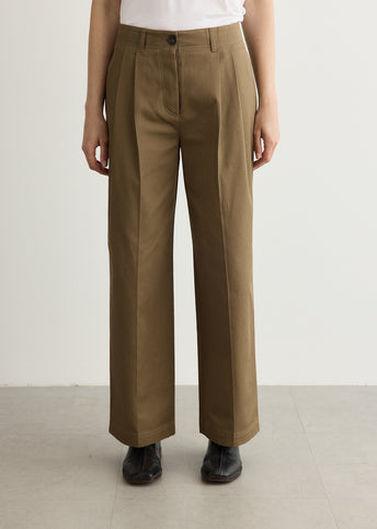 Relaxed Twill Trousers