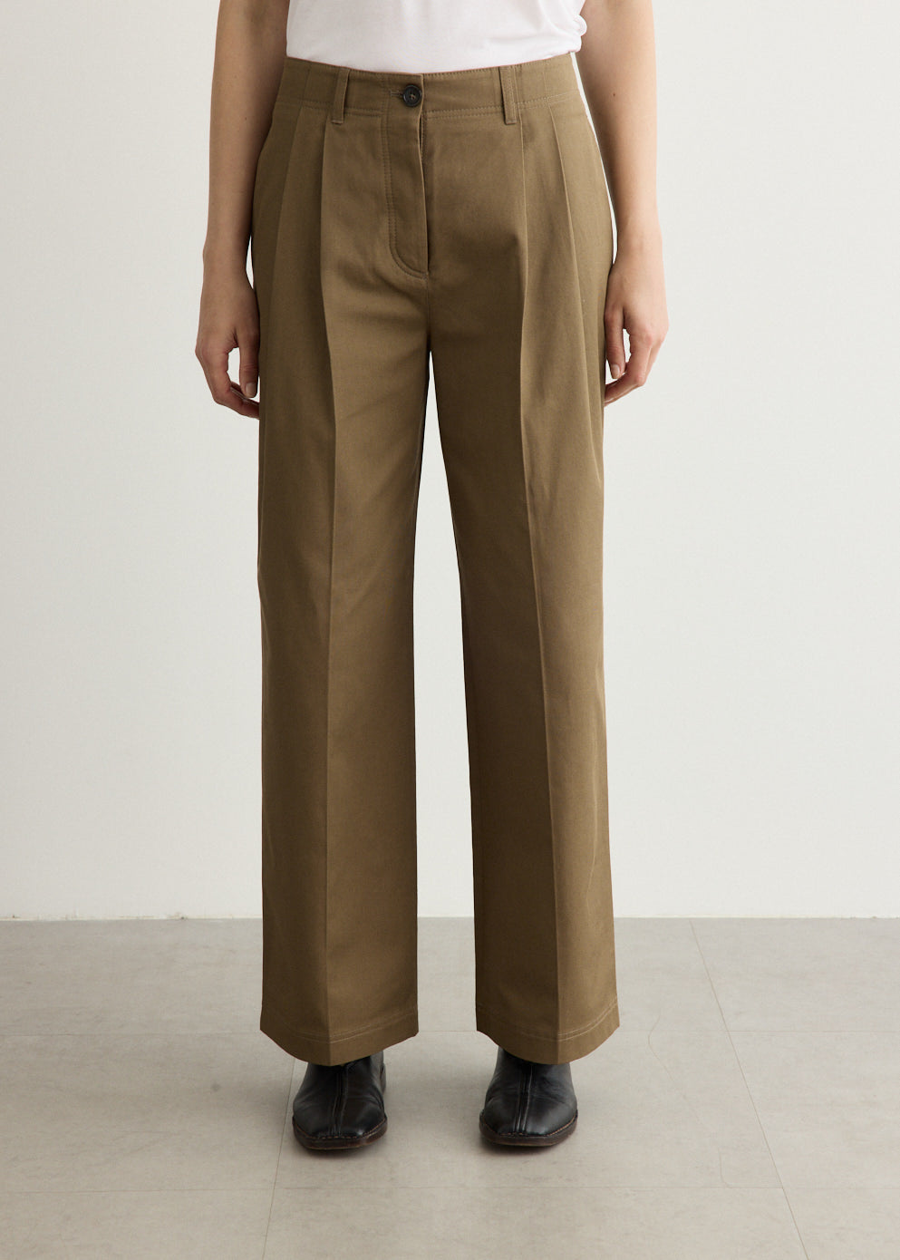 Relaxed Twill Trousers