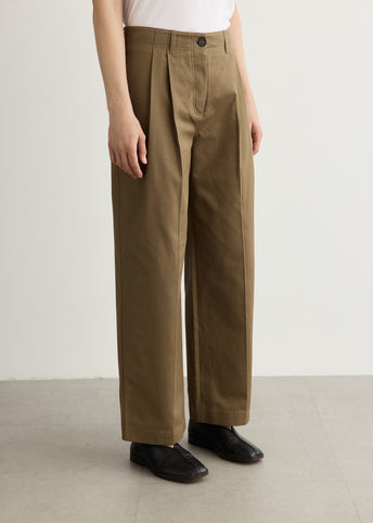 Relaxed Twill Trousers
