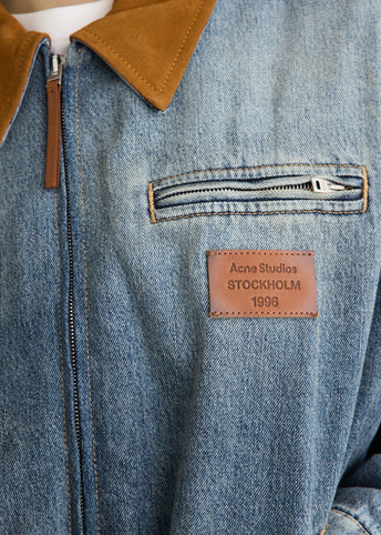 Okra Denim Bomber Jacket