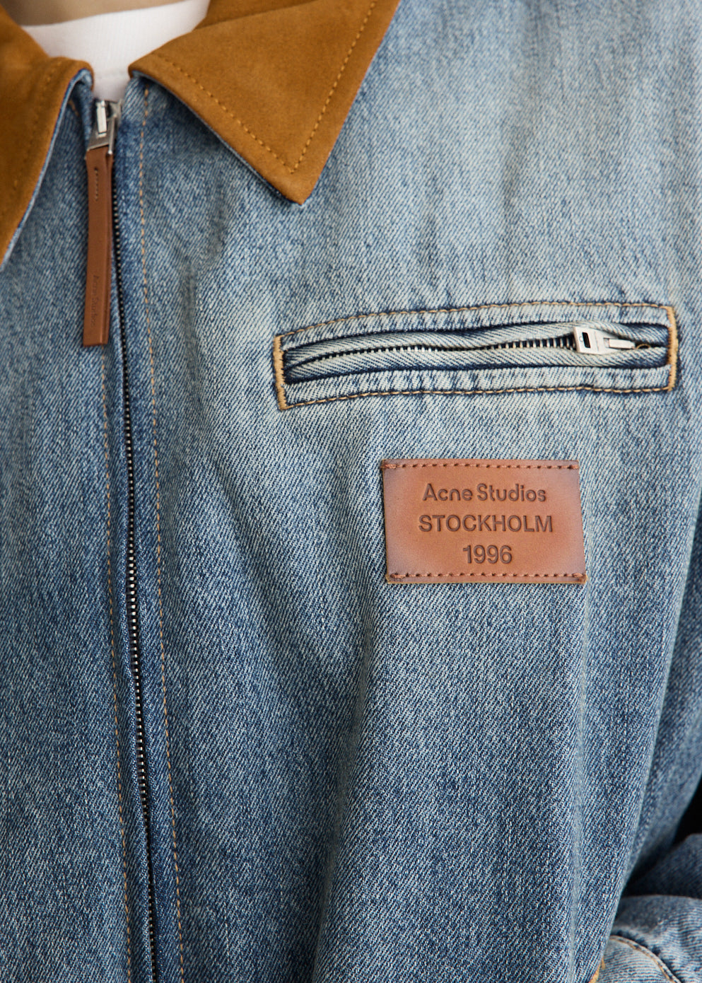 Okra Denim Bomber Jacket