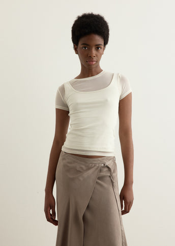 Waltz Double Layered Short Sleeve Top
