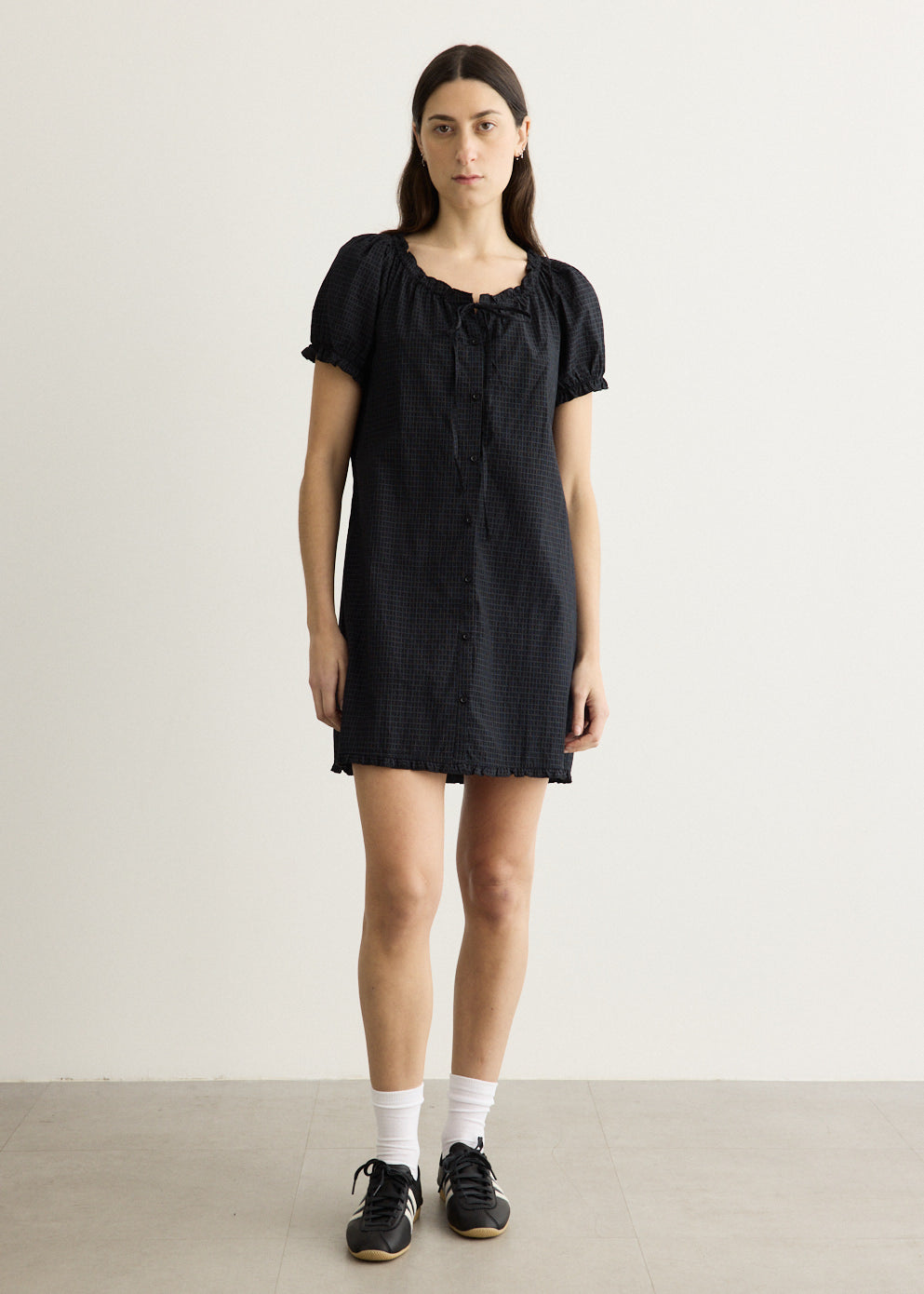 Buttoned Mini Dress