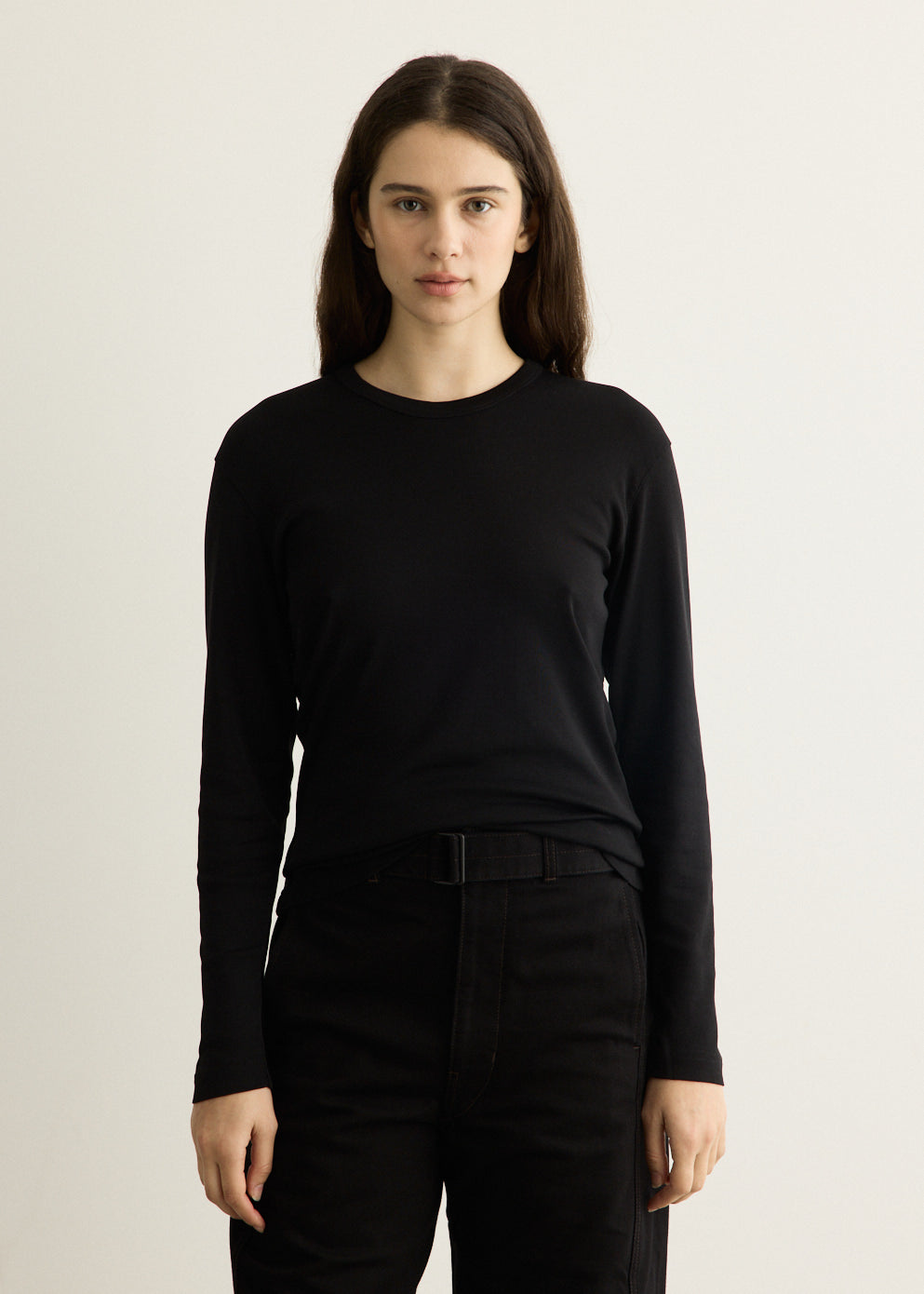 Rib Long Sleeve T-Shirt