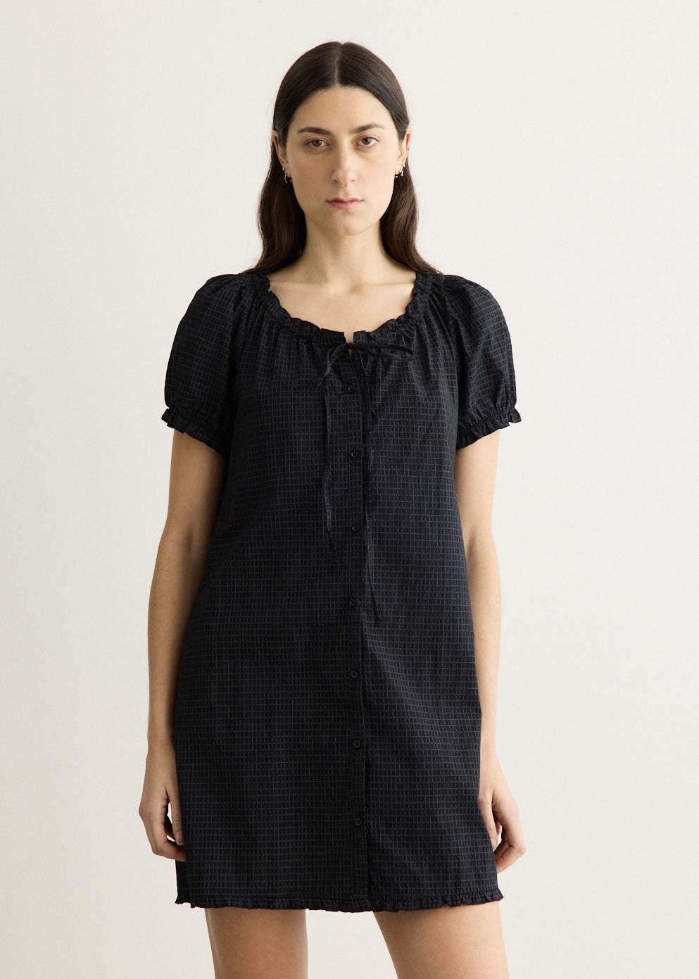 Buttoned Mini Dress