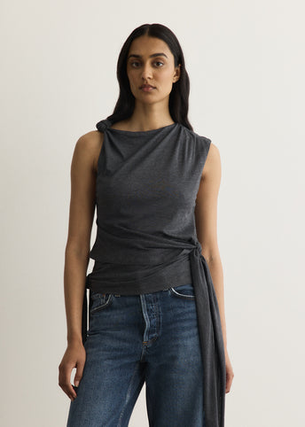 Draped Knot Top