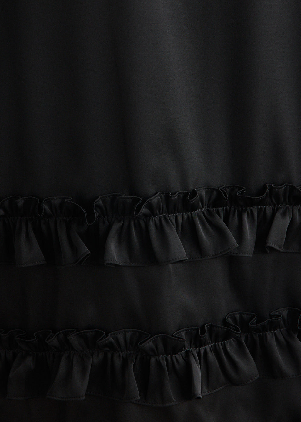 Ruffle Frill Hem Slip Dress