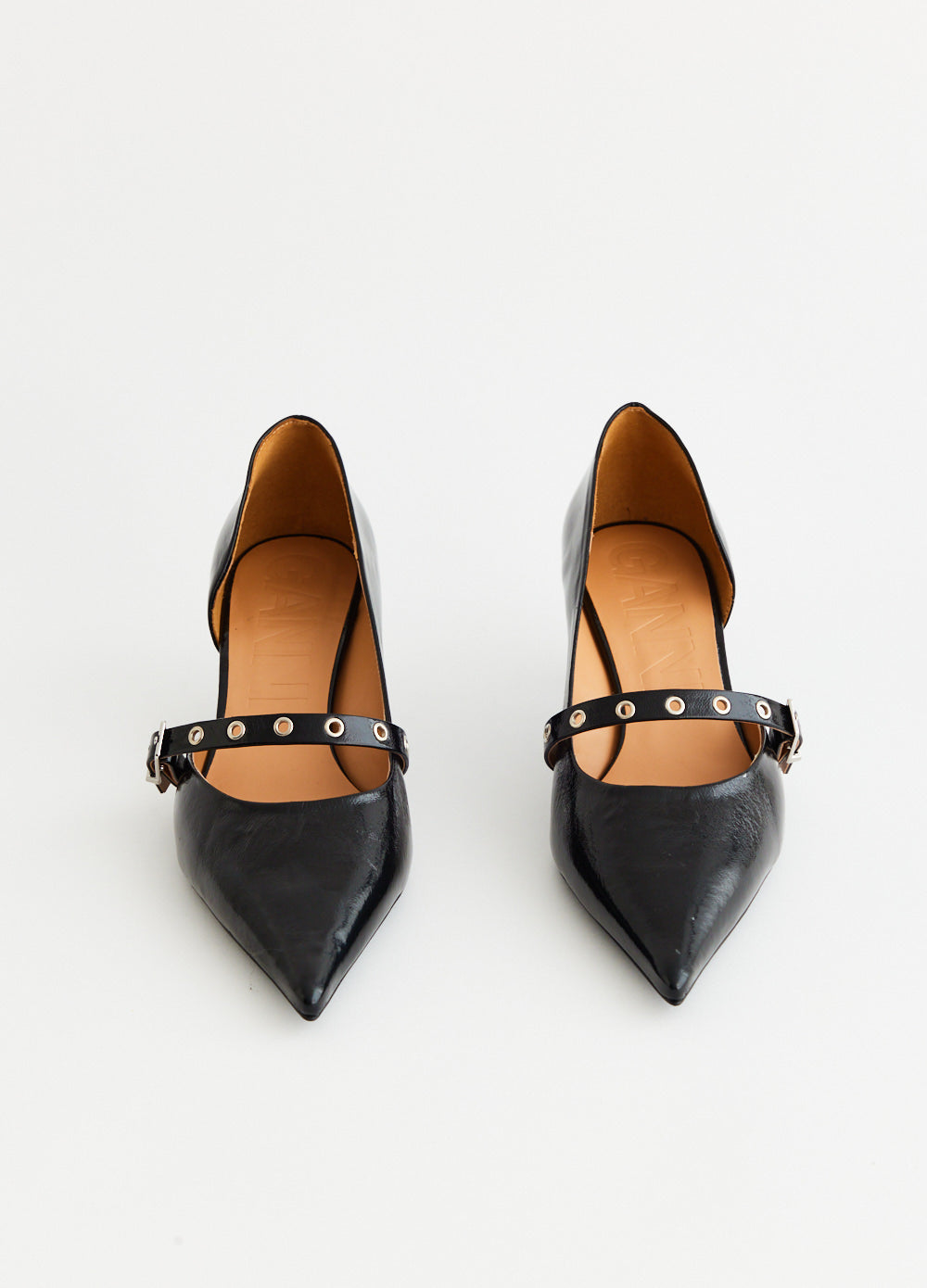 Feminine Buckle Kitten Heel Pumps