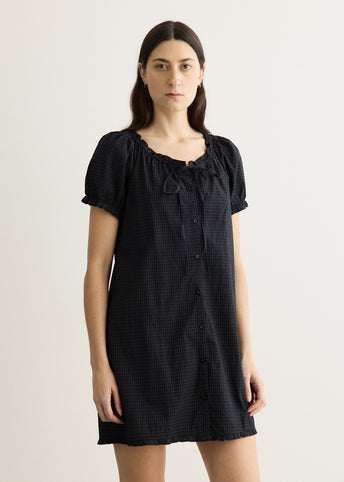 Buttoned Mini Dress