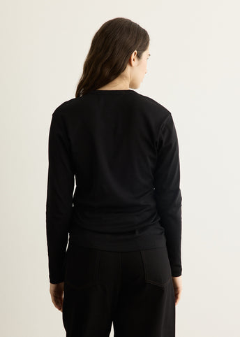 Rib Long Sleeve T-Shirt
