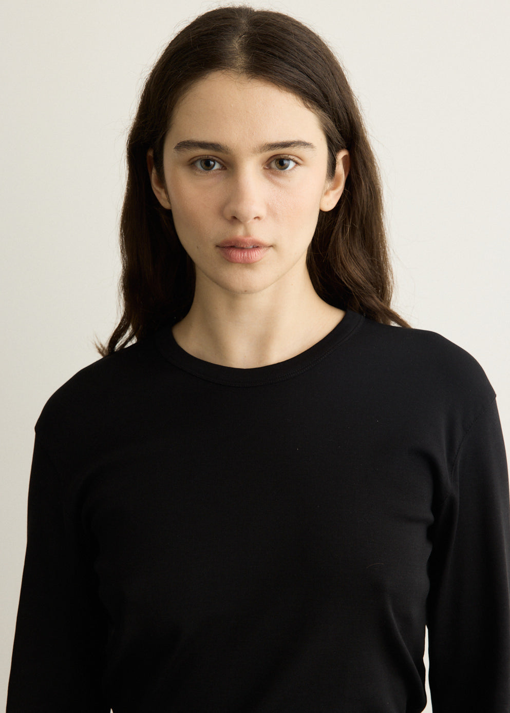 Rib Long Sleeve T-Shirt
