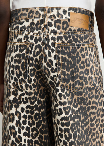 Leopard Printed Lari Jeans