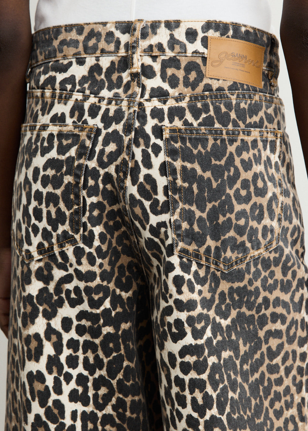 Leopard Printed Lari Jeans
