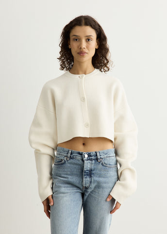 Cropped Oversized Cardigan