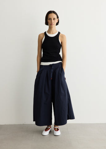 Nylon Flare Pants