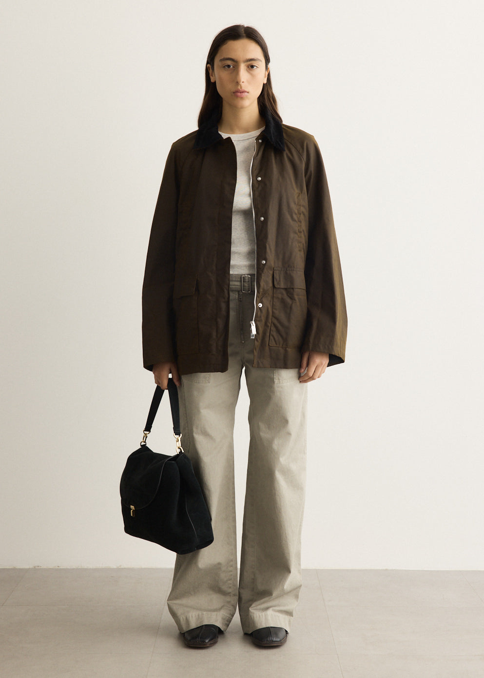 Twill Trousers with Belt