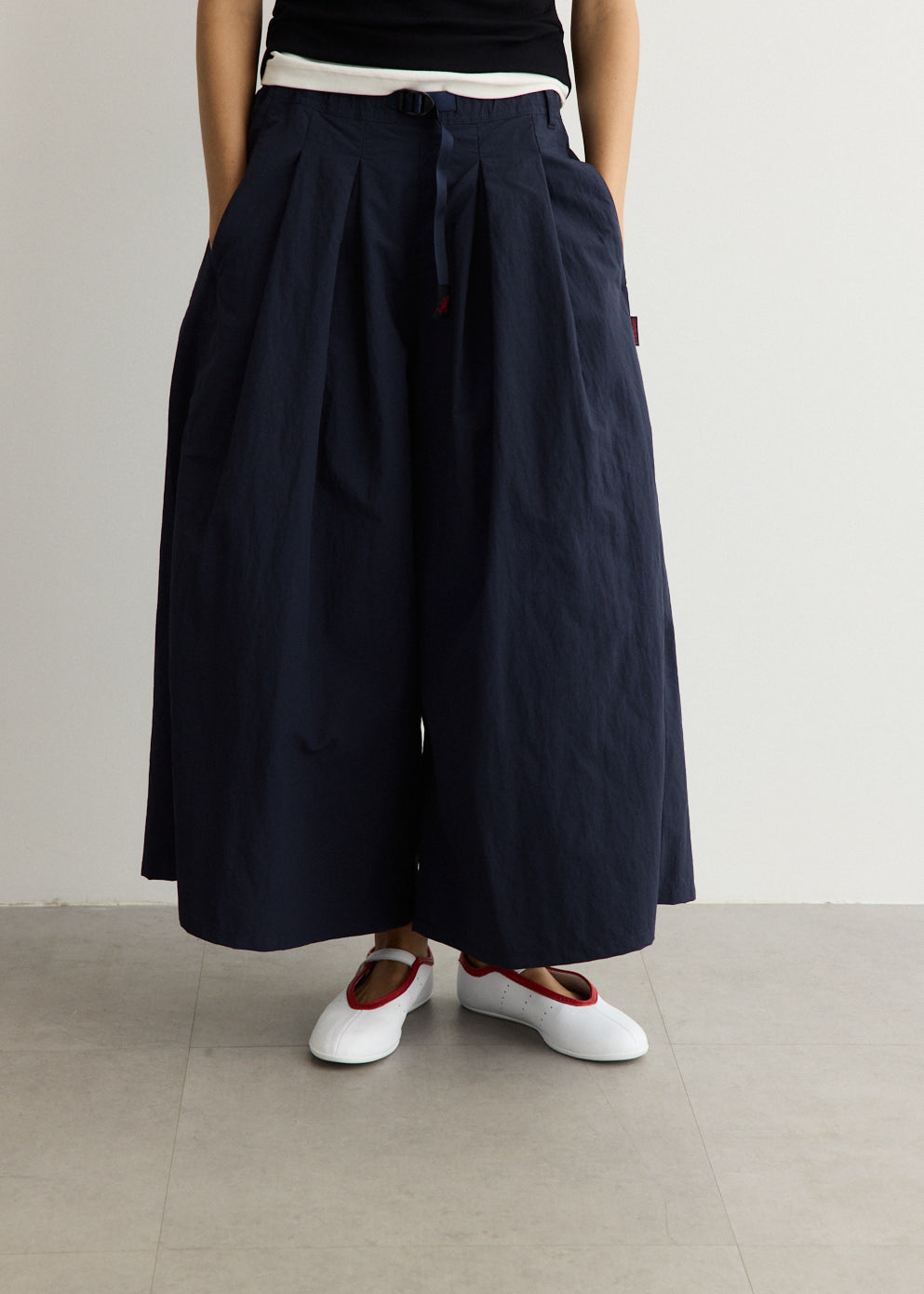 Nylon Flare Pants