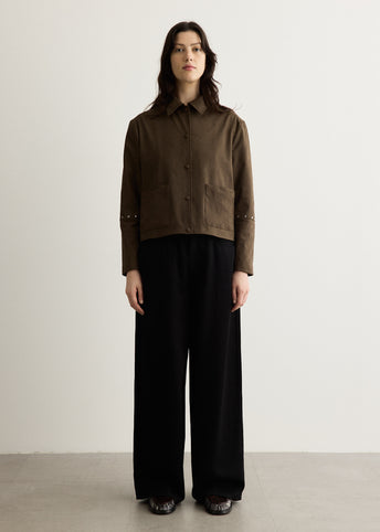 Follie Faux Suede Overshirt