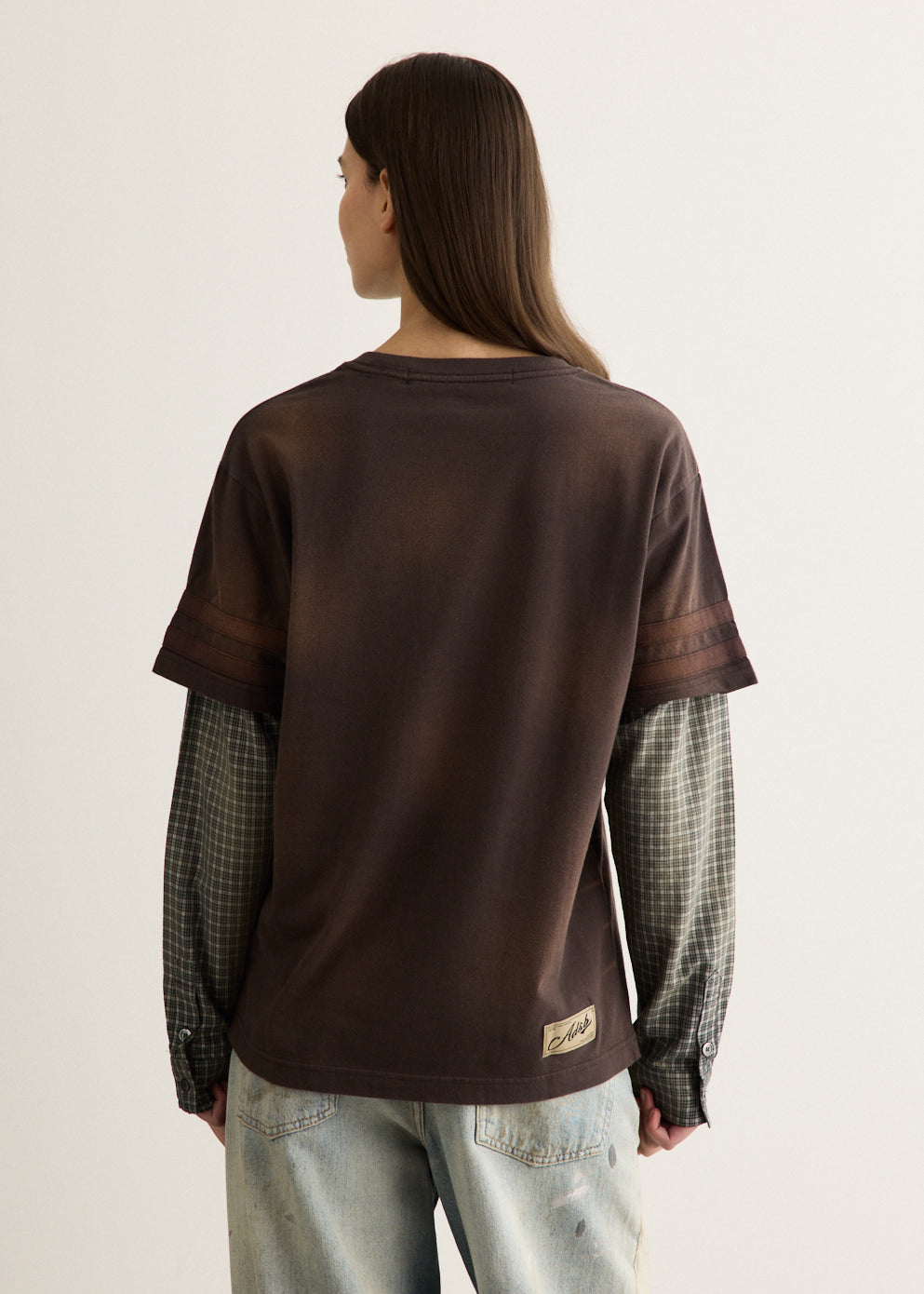 Layered Sleeve Graphic T-Shirt