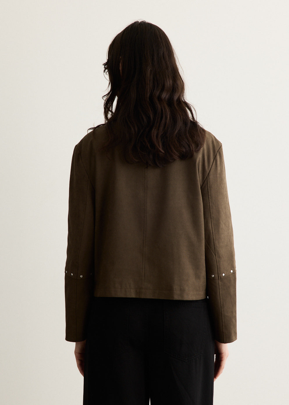 Follie Faux Suede Overshirt