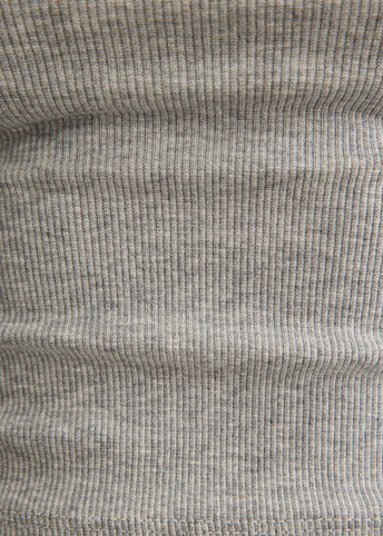 Moon Logo Ribbed Jersey Crop Tank Top