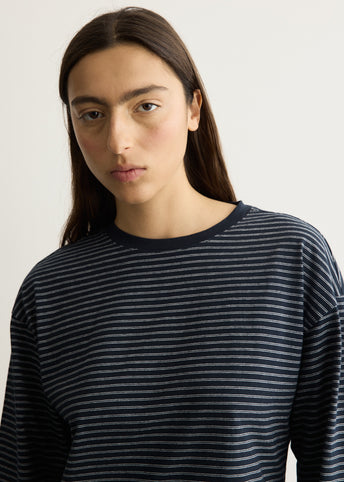 Kelly Stripe Boxy Long Sleeve T-Shirt
