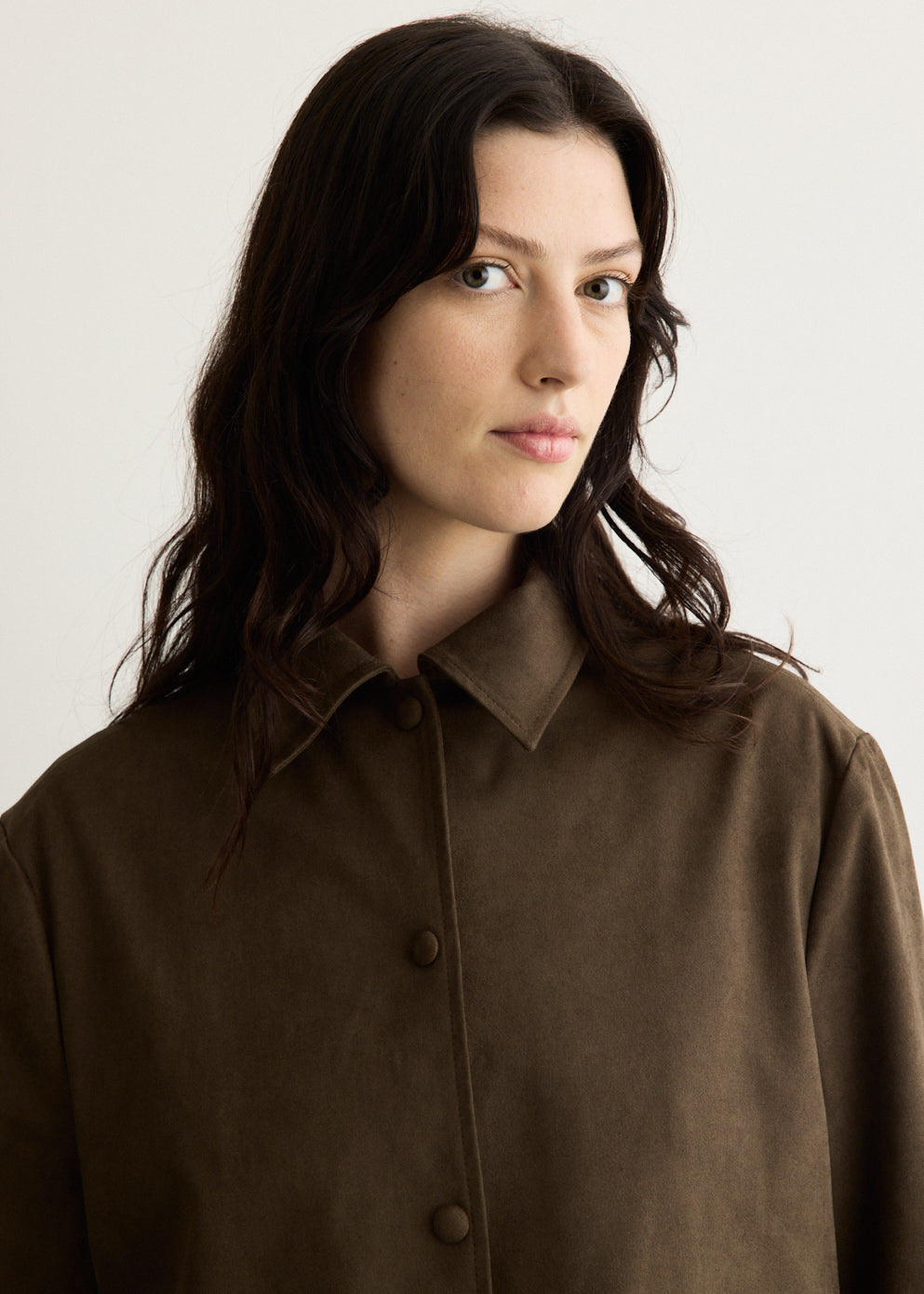 Follie Faux Suede Overshirt