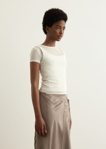 Waltz Double Layered Short Sleeve Top