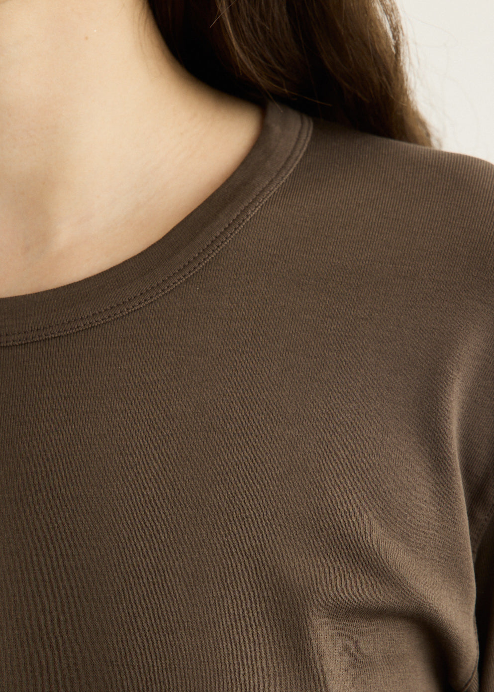 Rib Long Sleeve T-Shirt