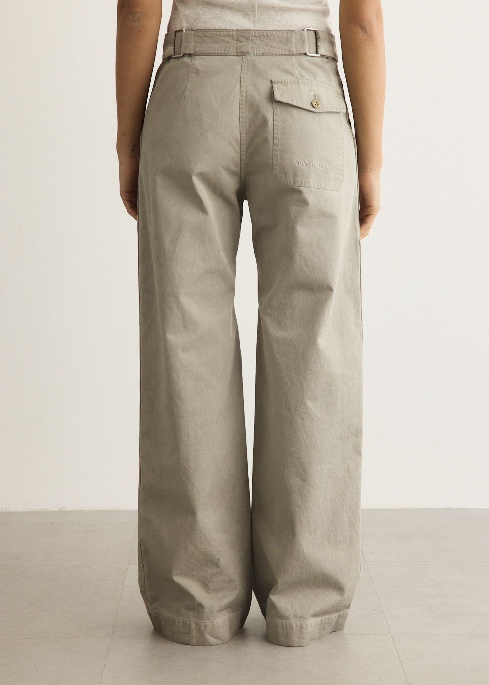 Twill Trousers with Belt