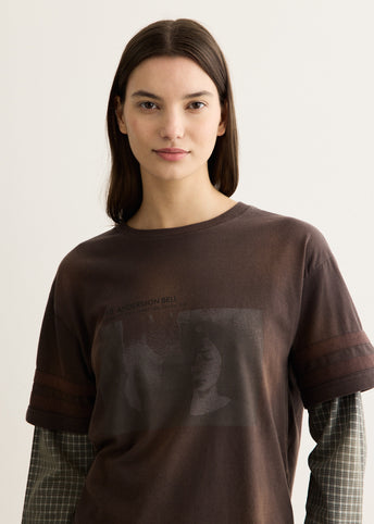 Layered Sleeve Graphic T-Shirt