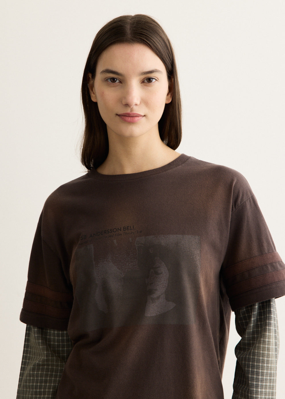 Layered Sleeve Graphic T-Shirt